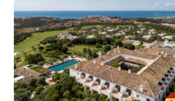 Aerial view of Finca Cortesín resort in Spain